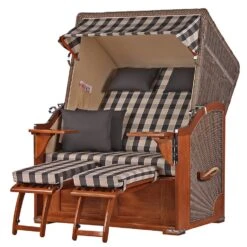 Strandkorb - Bene Living - Schaalsee Mahagoni - PE Grau - Modell 581 - Inkl. Liftersystem -Küchenwelt Verkauf 0123aff7 ccd2 460e a901 985e0d46c37f