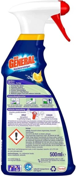 Der General Küchenreiniger Zitrone Spray 500 Ml Reinigungsmittel Reiniger -Küchenwelt Verkauf 026a841b ac6a 4da5 8465 08a8e056c52e