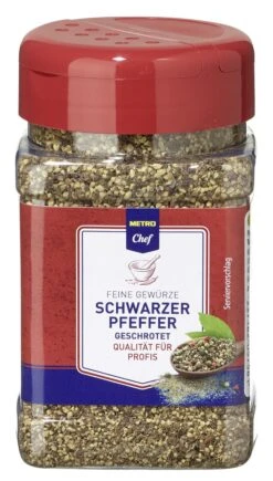 METRO Chef Pfeffer Schwarz Geschrotet (180 G) -Küchenwelt Verkauf 07513bcc 6ae0 429c a5ce a00cad657f3b