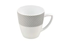 Kombiservice Moonlight 30tlg. - Weiß Mit Farbigem Gittermuster-Dekor Und Geschwungenen Kanten - Für 6 Personen -Küchenwelt Verkauf 088b0ee5 97e6 4376 b2da 58f0244b6be7