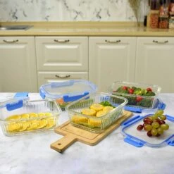 PIE LOCK | Glas Frischhaltedosen Set 10 Tlg | Vorratsdosen | Bento-Box | Aufschnittdose | Brotbox | Brotdose | Wurstdose | Mikrowellendose | Meal Prep -Küchenwelt Verkauf 093f2ce3 a880 4ef0 b973 3cba9908ddbb