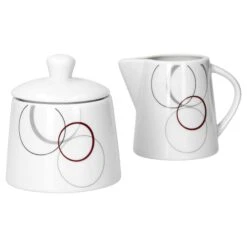 Kombiservice Palazzo 62tlg. - Weißes Porzellan Mit Kreise- Dekor In Grau Und Dunkelrot - Für 6 Personen 14 Kombiservice Palazzo 62tlg. - Weißes Porzellan Mit Kreise- Dekor In Grau Und Dunkelrot - Für 6 Personen -Küchenwelt Verkauf 0b9e2ad0 e55a 4bb0 a03a 6e96b445f5a8