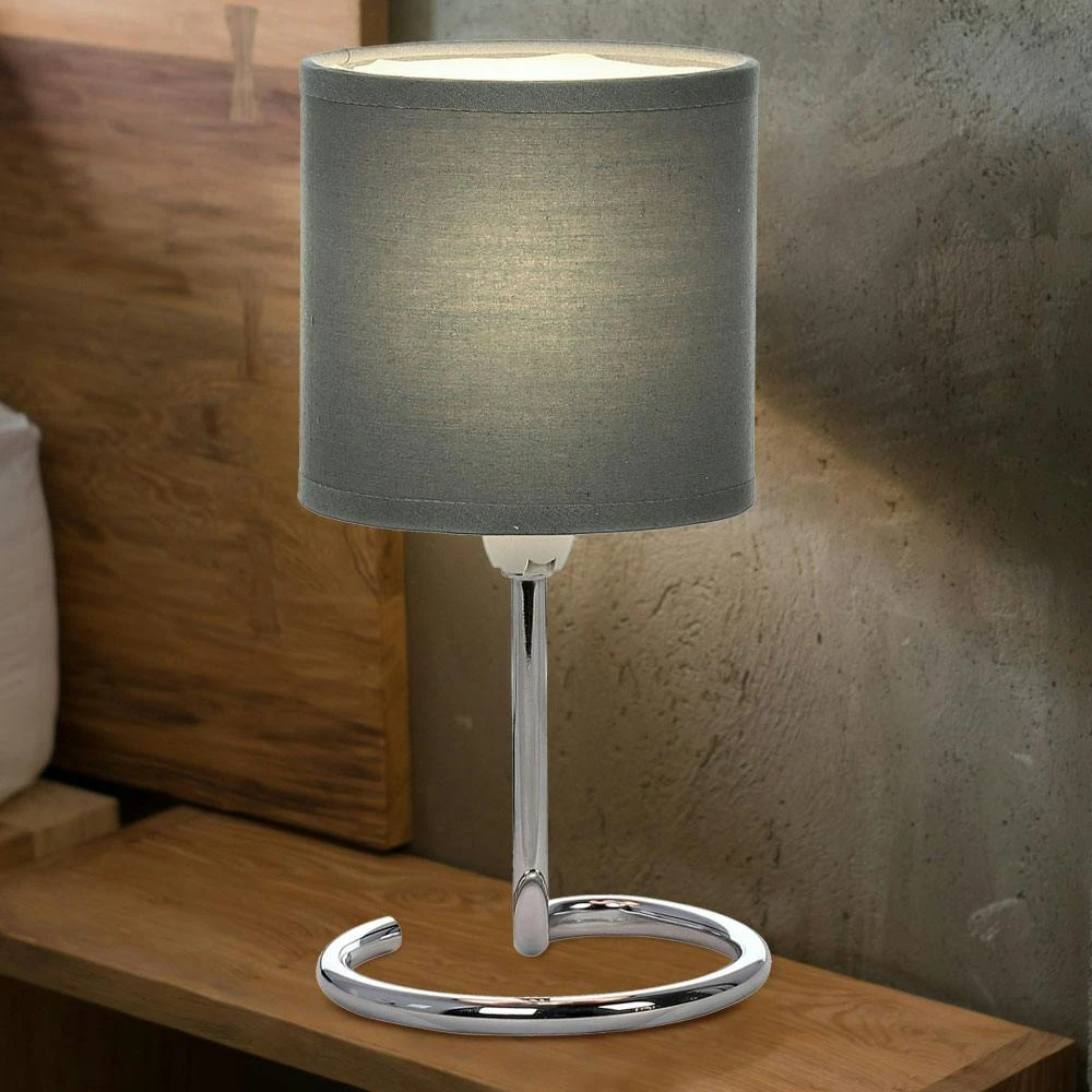 Nacht Tisch Leuchte Geflecht Beistell Lese Wohn Zimmer Beleuchtung Chrom Lampe Globo 24696 6 Nacht Tisch Leuchte Geflecht Beistell Lese Wohn Zimmer Beleuchtung Chrom Lampe Globo 24696 – Bild 4