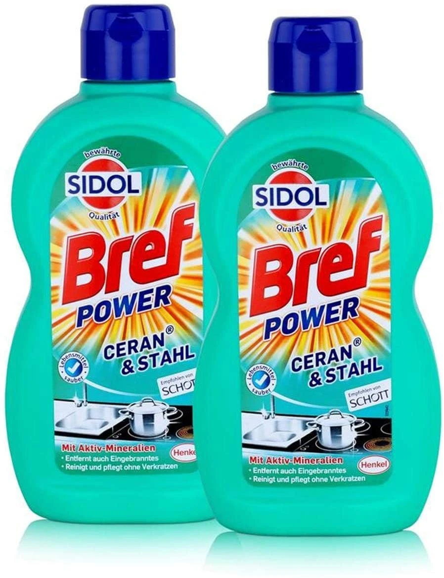 Bref Sidol Ceran & Stahl Reiniger Entfernt Eingebranntes 5x500 Ml Reinigung 6 Bref Sidol Ceran & Stahl Reiniger Entfernt Eingebranntes 5x500 Ml Reinigung – Bild 4