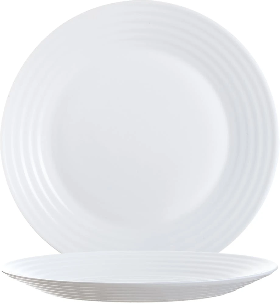 6er Set Dessertteller Flach Palazzo 19cm - Kuchenteller / Frühstücksteller Aus Weißem Porzellan Mit Dekor-Kreisen In Grau Und Dunkelrot 5 6er Set Dessertteller Flach Palazzo 19cm - Kuchenteller / Frühstücksteller Aus Weißem Porzellan Mit Dekor-Kreisen In Grau Und Dunkelrot – Bild 3