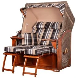 Strandkorb - Bene Living - Schaalsee Mahagoni - PE Grau - Modell 581 - Inkl. Liftersystem -Küchenwelt Verkauf 3d6ed3c9 d012 41c1 9fe0 fd6eeca7cda8
