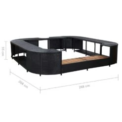 VidaXL Whirlpool-Umrandung Quadratisch 268×268×55 Cm Poly Rattan 14 VidaXL Whirlpool-Umrandung Quadratisch 268×268×55 Cm Poly Rattan -Küchenwelt Verkauf 3fc4a809 e322 4be6 b75c 486a98d328bd