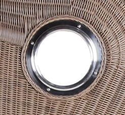 Strandkorb - Bene Living - Königssee Teak Bullauge - PE Grau - Modell 551 - Inkl. Liftersystem -Küchenwelt Verkauf 433519a1 79f1 43cd b8a2 ee0d2c44a181