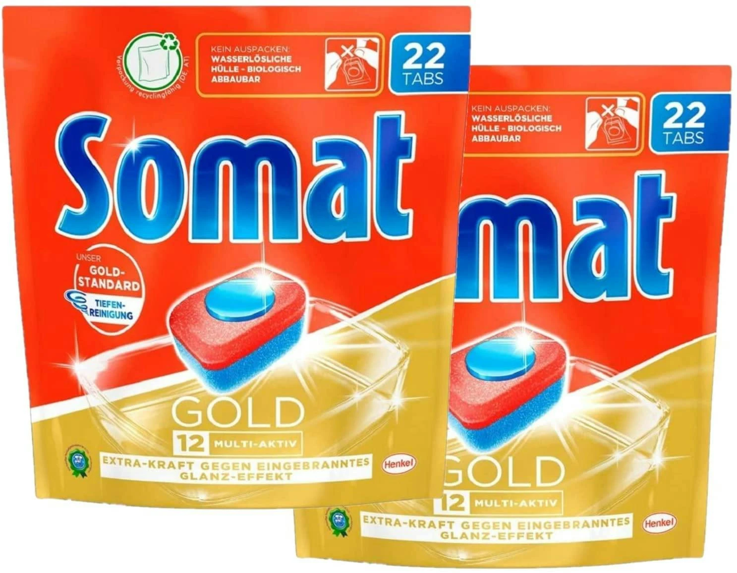Somat 12 Gold Multiaktiv Spülmaschinentabs 4x22 Tabs Geschirrspültabs Reinigung 5 Somat 12 Gold Multiaktiv Spülmaschinentabs 4x22 Tabs Geschirrspültabs Reinigung – Bild 3