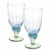 2er Set Bahia Eisbecher 540ml Blau Mit Grünem Fuß -Küchenwelt Verkauf 59b60e58 627f 4067 9e6e a62160cedef7
