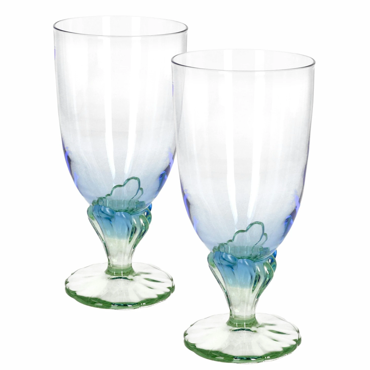2er Set Bahia Eisbecher 540ml Blau Mit Grünem Fuß 3 2er Set Bahia Eisbecher 540ml Blau Mit Grünem Fuß
