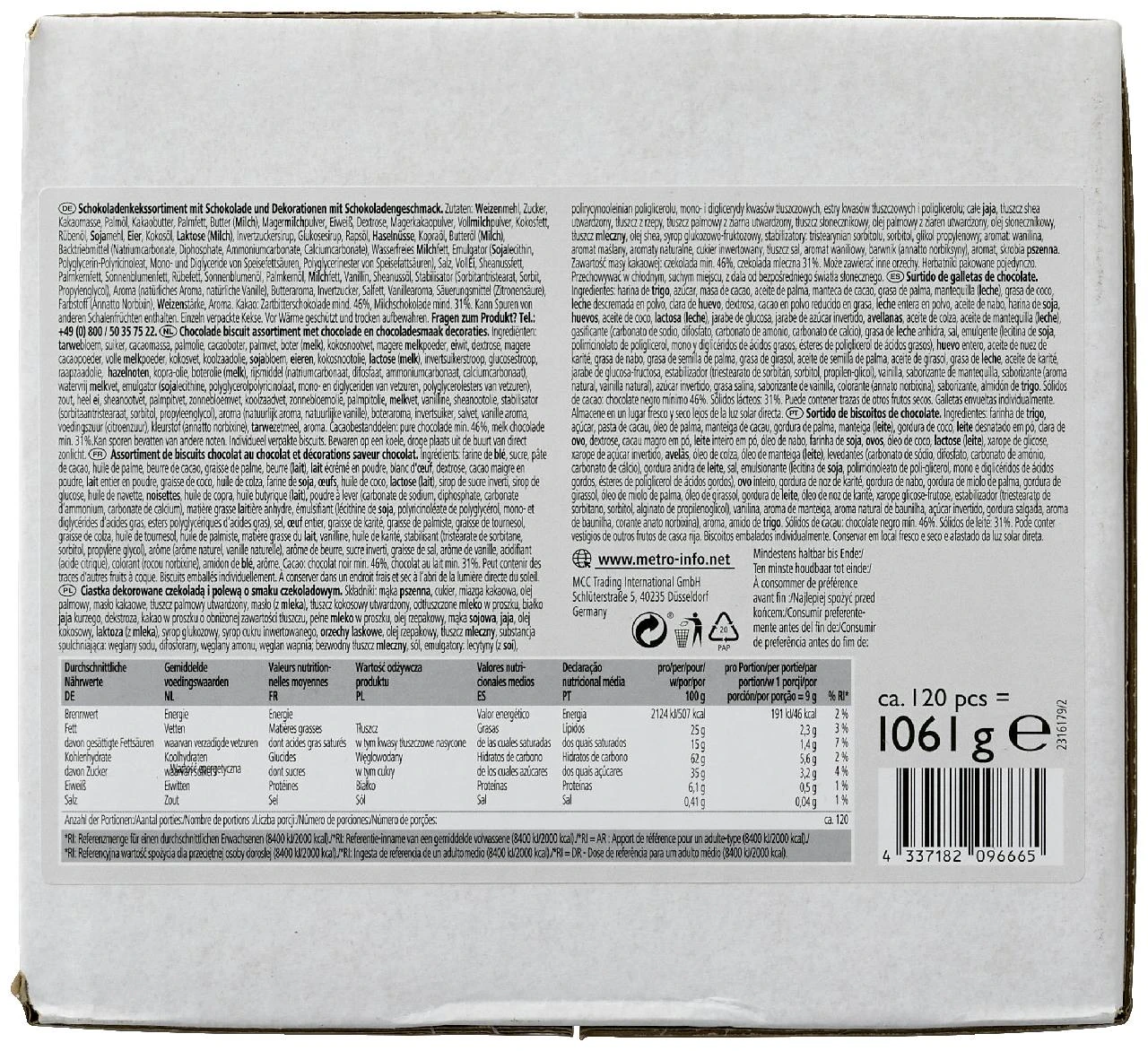 Rioba Kekse Premium Chocolate Mix 120 Portionen (1,08 Kg) 8 Rioba Kekse Premium Chocolate Mix 120 Portionen (1,08 Kg) – Bild 6