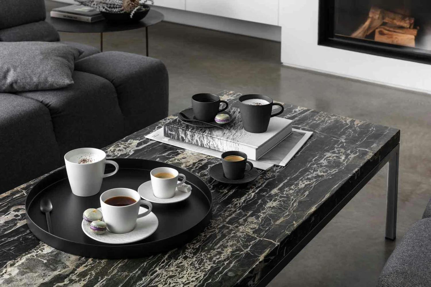 Villeroy & Boch Manufacture Rock Espressotasse Mit Untertasse Schwarz 8 Villeroy & Boch Manufacture Rock Espressotasse Mit Untertasse Schwarz – Bild 6