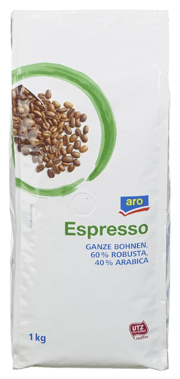 Aro Kaffeebohnen Espresso Robusta Arabica (1 Kg) 3 Aro Kaffeebohnen Espresso Robusta Arabica (1 Kg)