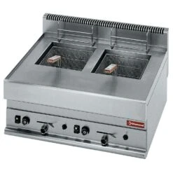 Gastro Gas-Fritteuse Zwei Becken Tischgerät Fritteuse Je 8 L Kapazität -Küchenwelt Verkauf 7018b7fe bb64 478b b127 7c5806e7bf27