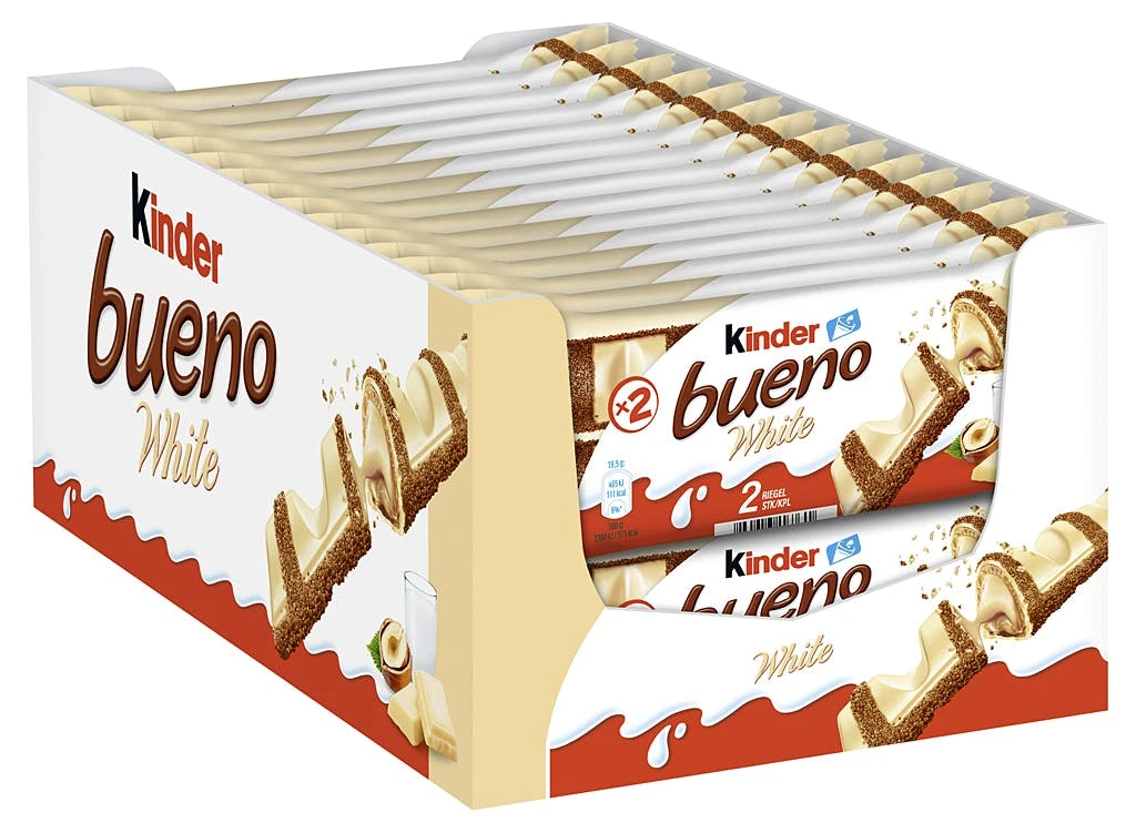 Kinder Bueno White 30 X 39 G (1,17 Kg) 3 Kinder Bueno White 30 X 39 G (1,17 Kg)