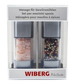 WIBERG Menage Mit Salz- Und Pfeffermühle Menage Aus Rostfreiem Edelstahl Und ABS Kunststoff (205 G) -Küchenwelt Verkauf 74b78709 5f82 4345 b220 4ea9ddf6bb9c 1
