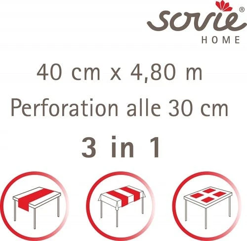 Sovie HOME Tischläufer Johanna Aus Linclass® Airlaid 40 Cm X 4,80 M, 1 Stück - Rosen Blumen Frühling Sommer 8 Sovie HOME Tischläufer Johanna Aus Linclass® Airlaid 40 Cm X 4,80 M, 1 Stück - Rosen Blumen Frühling Sommer – Bild 6