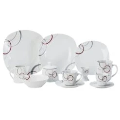 Kombiservice Silver Night 62tlg. Weiß Porzellan Für 6 Personen -Küchenwelt Verkauf 7dc29c8d 94ab 4d6a 8489 e3b98597aacf