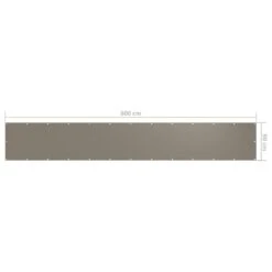 VidaXL Balkon-Sichtschutz Taupe 90x600 Cm Oxford-Gewebe -Küchenwelt Verkauf 98f389c6 cc0e 49e7 8e8a 82659e4d84ac
