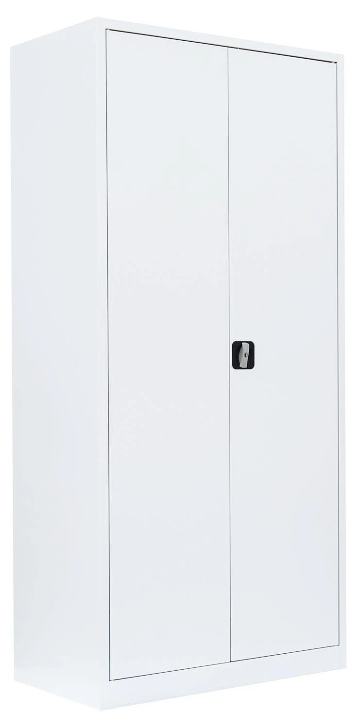 Stahl-Aktenschrank Metallschrank Abschließbar Werkzeugschrank 195 X 92,5 X 60cm Weiß 530367 3 Stahl-Aktenschrank Metallschrank Abschließbar Werkzeugschrank 195 X 92,5 X 60cm Weiß 530367