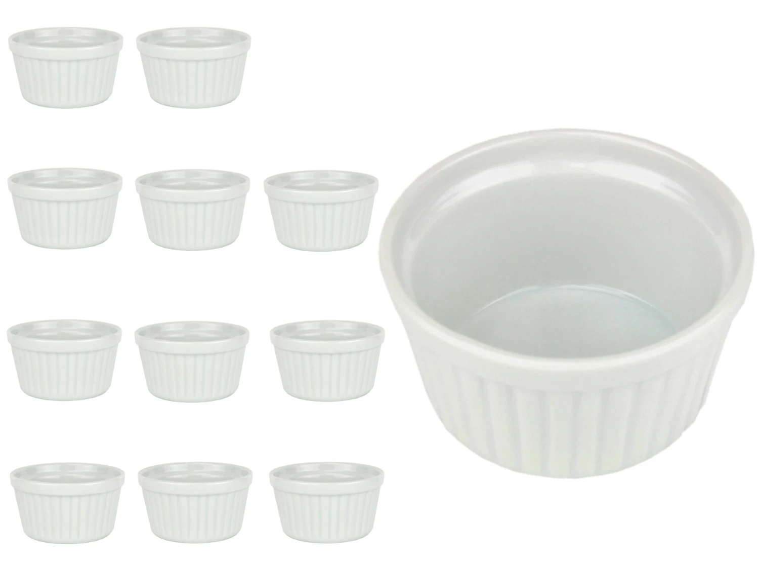 6er Set Ragoutförmchen Rund Ø 100 Mm Porzellan 4 6er Set Ragoutförmchen Rund Ø 100 Mm Porzellan – Bild 2
