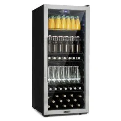 Beersafe XXL Kühlschrank 80 Liter 3 Böden Panoramaglastür Edelstahl Silber -Küchenwelt Verkauf b3062ccf a555 4929 a5f0 49d878085eed