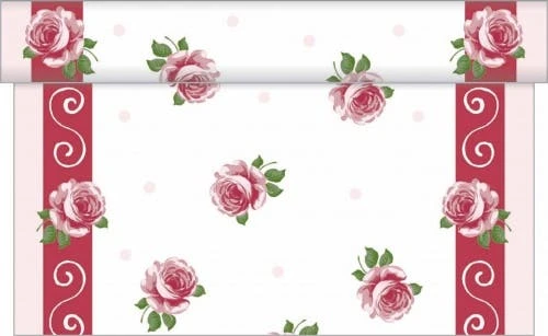 Sovie HOME Tischläufer Johanna Aus Linclass® Airlaid 40 Cm X 4,80 M, 1 Stück - Rosen Blumen Frühling Sommer 9 Sovie HOME Tischläufer Johanna Aus Linclass® Airlaid 40 Cm X 4,80 M, 1 Stück - Rosen Blumen Frühling Sommer – Bild 7