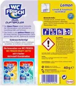 WC FRISCH Duo-Duftspüler 10er Pack Lemon WC Reiniger & WC-Duftstein 10x1 Stück -Küchenwelt Verkauf c6218100 fc0c 4b6d bb39 a29e52b28d31