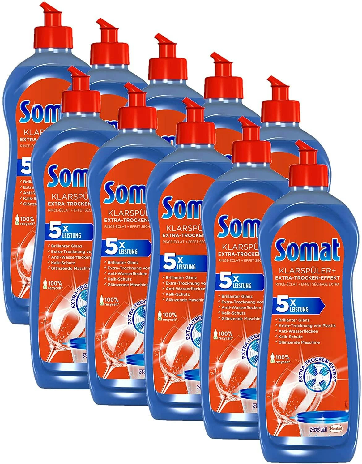 Somat Klarspüler Geschirrreiniger 5x750 Ml Spülmaschinenreiniger Reinigung 4 Somat Klarspüler Geschirrreiniger 5x750 Ml Spülmaschinenreiniger Reinigung – Bild 2