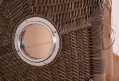 Strandkorb - Bene Living - Ammersee Grande XXL Teak Bullauge - PE Grau - Modell 551 - 3-Sitzer Inkl. Liftersystem -Küchenwelt Verkauf d0b5963a 0e51 4623 9b8a 23911c7b921c