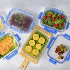 PIE LOCK | Glas Frischhaltedosen Set 10 Tlg | Vorratsdosen | Bento-Box | Aufschnittdose | Brotbox | Brotdose | Wurstdose | Mikrowellendose | Meal Prep -Küchenwelt Verkauf dcc78aee 0871 4403 8aa1 5d940d9ea460