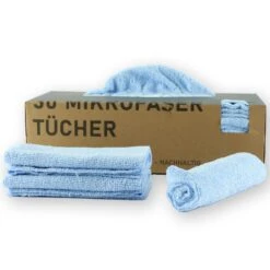 PLENTYFY | 50 Stück Mikrofasertücher Grau 30x30 Cm In Nachhaltiger Spenderbox | Saugstark & Waschbar | Fenstertücher | Spiegeltücher | Putztuch -Küchenwelt Verkauf deafe050 c471 4be1 8602 92f66c93a09f 1