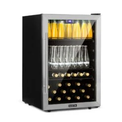 Beersafe XXL Kühlschrank 80 Liter 3 Böden Panoramaglastür Edelstahl Silber -Küchenwelt Verkauf e6303f08 73cc 4e52 b6e2 48942a56188a