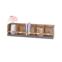 Wandregal HWC-C55, Schubladen-Regal, Shabby-Look Vintage, 21x46x30cm ~ Braun -Küchenwelt Verkauf e777163e 34cf 4541 8c05 54adf2bd9331