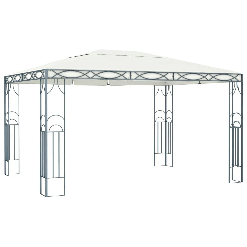 VidaXL Pavillon 300 X 290 Cm Weiß Rund 7 VidaXL Pavillon 300 X 290 Cm Weiß Rund – Bild 5