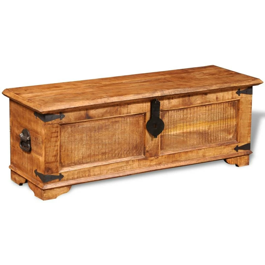 VidaXL Nachttisch 30x30x41 Cm Raues Mangoholz 4 VidaXL Nachttisch 30x30x41 Cm Raues Mangoholz – Bild 2