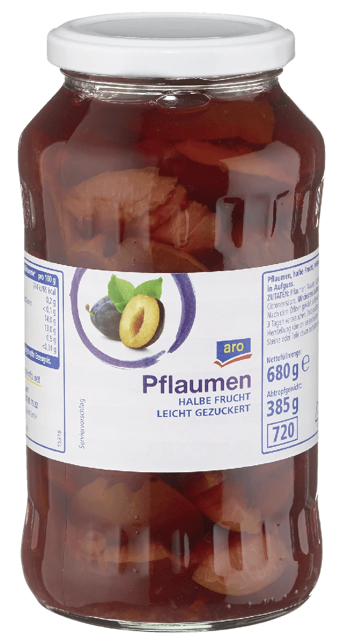 Aro Pflaumen Halbe Frucht (720 Ml) 3 Aro Pflaumen Halbe Frucht (720 Ml)