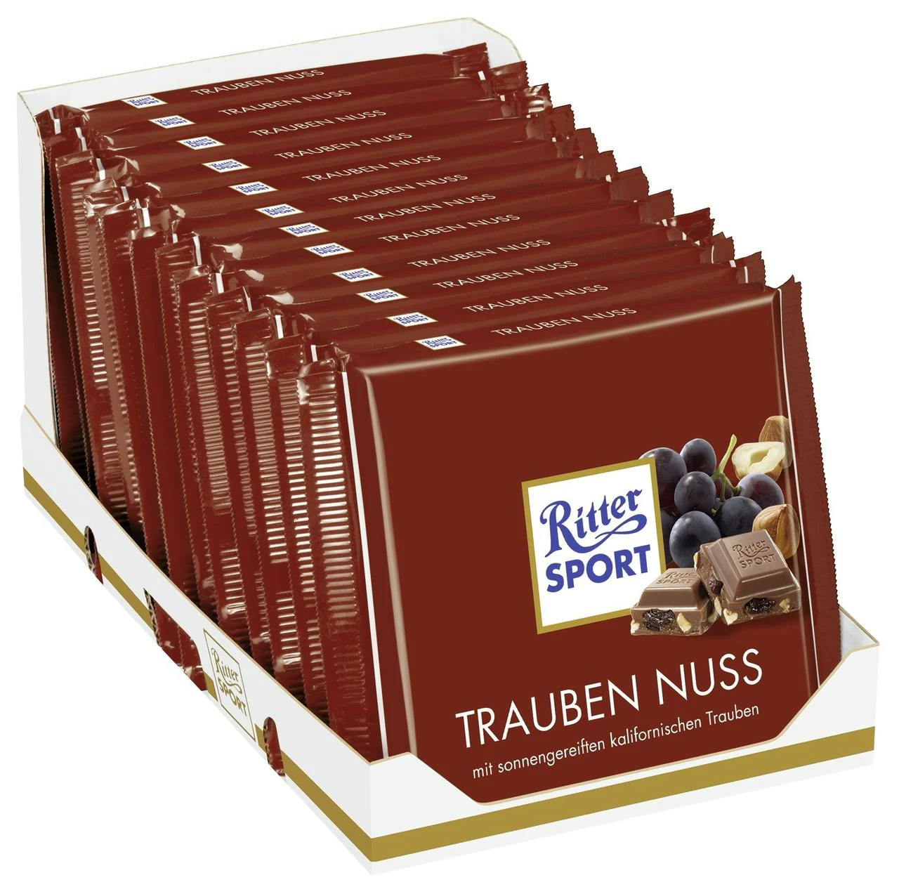 Ritter Sport Nuss Klasse Voll-Nuss 10 X 100 G (1 Kg) 4 Ritter Sport Nuss Klasse Voll-Nuss 10 X 100 G (1 Kg) – Bild 2