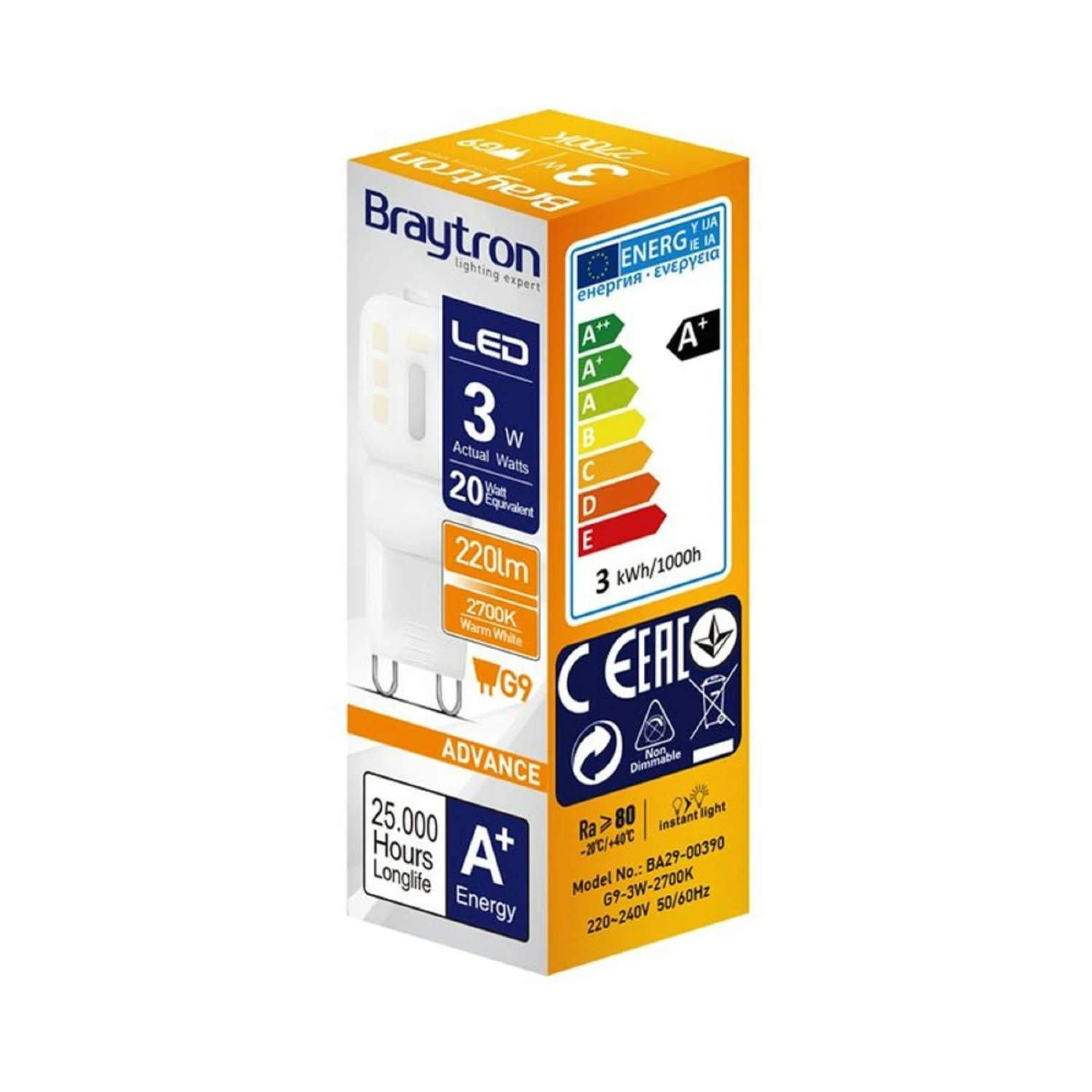 G9 Birne | LED | Leuchte | Lampe | Stift| Stecklampe | 3 Watt | 230V | 220lm | Warmweiß 10 Stück 8 G9 Birne | LED | Leuchte | Lampe | Stift| Stecklampe | 3 Watt | 230V | 220lm | Warmweiß 10 Stück – Bild 7