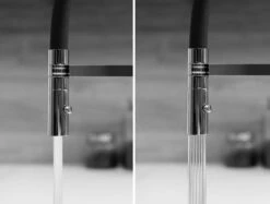 Niederdruck 3 Wege Wasserhahn Küchenarmatur Spültischmischer FC Verchromt, Mit 360° Schwenkbarem Stahlfeder Auslauf Und Abnehmbare 2 Strahl Handbrause -Küchenwelt Verkauf fcb66587 1ae8 469c 9791 2426ba7adde4